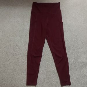 American Eagle Burgundy Leggings